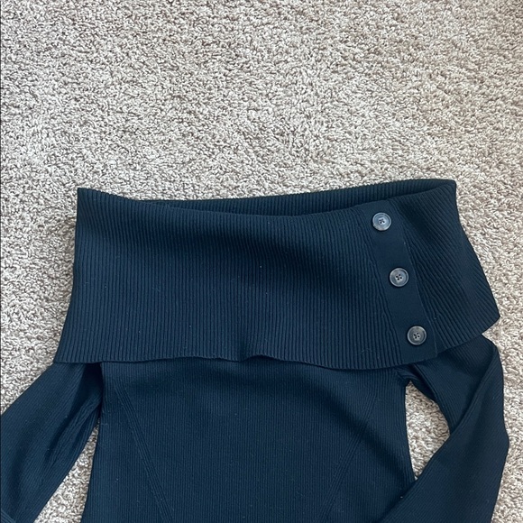 NWT Banana Republic One Shoulder Dress in Black Size Small - Picture 2 of 6